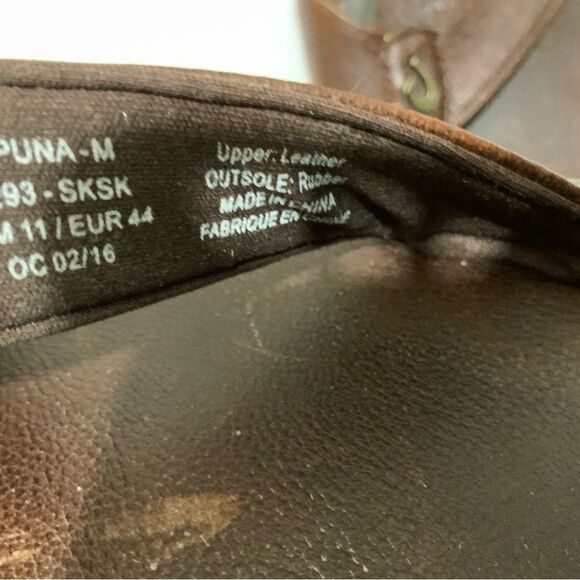 OluKai Kupuna Flip Flop Sandals Brown Leather Men’s Size 11M GUC main image 3